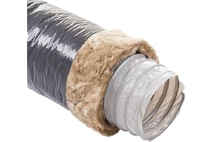 gaine pvc - souple - isolée - unelvent ecosoft - 80 mm - 25 mm - 6 mètres