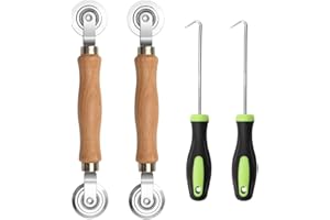 LCOUACEO Attrezzi di Schermo Rotolamento, 4 Pezzi Rullo Porta Schermo Attrezzo, Strumento del Rullo Dello Schermo, per Installazione Della Finestra Dello Schermo Della Porta