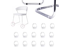 Zaky D&S Vertriebs GmbH - Protectores de suelo para tubos redondos (15 unidades, diámetro de 15 a 17 mm, 16 mm), color blanco