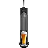 Cecotec Distributeur de Bière Portable pour Canettes et Bouteilles BeerFlow 500. Fonctionne avec des piles AA 1,5V, Contrôle 