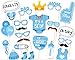 Produktbild CHSYOO 25x It's A Boy blau Junge Foto Requisiten Photo Booth Props Photobooth Dekoration für Babyparty Baby Dusche Taufe Baby Geburtstag Babyshower Party