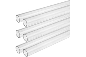 SOFIALXC SOFLIALXC Tubo in Acrilico XT Trasparente Spessore Parete 1 mm 6 Radici,Long 50cm,Outer Diameter 5mm