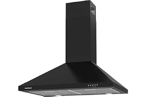 Corberó - pyramid dekorativ klocka | 70 cm | KURAMATHI760B | Flödeshastighet 621,71 m3/h | 165 W, 3 hastigheter | 2 aluminiumfilter