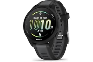 Garmin Forerunner 165 Reloj Inteligente para Correr con GPS, Pantalla Táctil AMOLED, Métricas Optimizadas, Planes de Entrenamiento, Garmin Pay, Autonomía de 11 Días, Negro