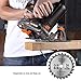 Scie Circulaire, Tacklife 1500W, 2 Lames Ø185mm (40T&24T) et Compatible avec 190mm,...