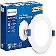 Philips Astra Glow 10-watt Round LED Downlighter | Recessed LED Downlight for False Ceiling | LED Ceiling Light for Home and Hall | Cut Out: 4 inch, Cool Day Light, Pack of 1