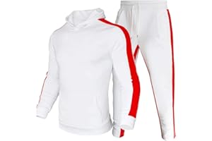 amropi Survêtement Homme Sweat à Capuche et Pantalon Ensemble Jogging de Sport 2 Pièces