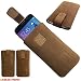 Produktbild MX ECHT LEDER BRAUN Slim Cover Case Schutz Hülle Etui Tasche für BQ Mobile BQS-5020 Strike