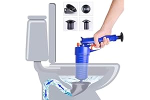 CZ-XING - Pompa di scarico a pressione per tubi, strumenti per dragaggio, per la pulizia di scarico ad alta pressione, per bagno, WC, per la casa, lavandino, vasca da bagno, suite con 4 ventose