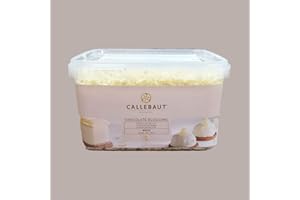 Lucgel Srl 1 Kg Riccioli di Cioccolato Callebaut per Pasticceria e Gelato (Cioccolato Bianco)