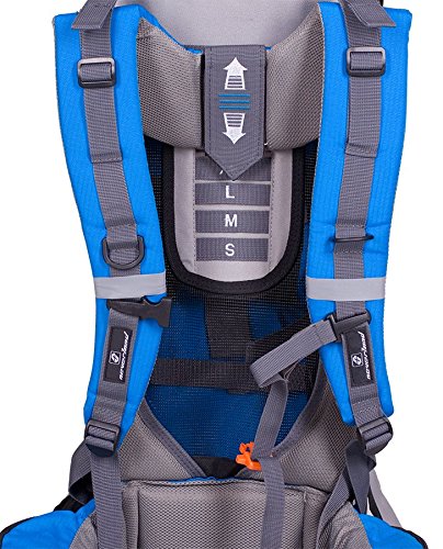 Neverland Kindertrage System Rucksack; TÜV geprüft; Premium Qualität (hervoragend verarbeitet, durchdacht, wenig Eigengewicht) - 4