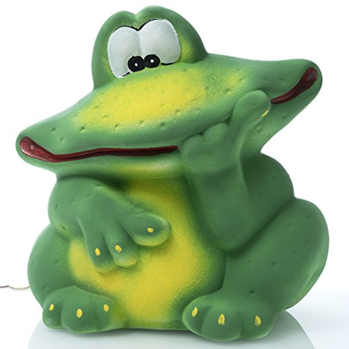 Albert - XXL großer nachdenklicher Frosch | Keramik Spardose - Handgearbeitet | B/L/H: 24x18x26cm | Sparbüchse, Sparschwein