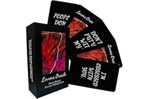 QCFQCF Love Oracle Cards,80 Love Tarot Cards Twin Flame Oracle Deck,Love Oracle Cards Deck Make Love Romantic,Tarot Cards with Message on Them Oracle Cards