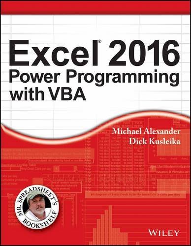 Excel 2016 Power Programming with Vba gratuit