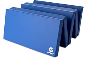 ‎JEFLEX Jeflex - klappbare Weichbodenmatte & Turnmatte 250 x 100 x 8 cm MADE IN GERMANY/Gymnastikmatte tragbar/platzsparende Fitnessmatte & Yogamatte/Spielmatte für Kinderzimmer