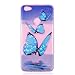 Produktbild Xiaomi Redmi Note 5A Prime Hülle, TPU Silikon Hülle Elegant Blue Butterfly Muster Backcover Case Handy Schutzhülle Schale Tasche Cover für Xiaomi Redmi Note 5A / Redmi Note 5A Prime