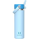 Sparrow Borraccia Termica 500ml/750ml/1L - Borracce Bambini con Cannuccia | Bottiglia Senza BPA & Perdite, Lavastoviglie, Cal