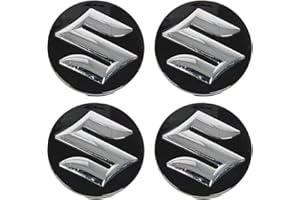HEYCE 4 Pezzi copriruota in ABS per Suzuki Swift SX4 S-Cross Ignis Vitara Solio Bandit Swace 54mm, coprimozzo parapolvere per Cerchioni Accessori per Lo Styling dell'auto