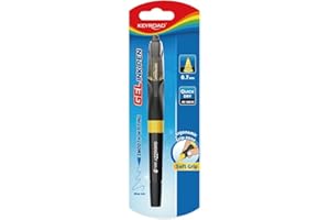 KEYROAD Długopis żelowy 0,7 mm, 1 sztuka, otwór do zawieszenia, blister, do biura, szkoły i szkoły, różne kolory
