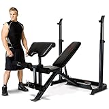 Marcy Eclipse BE3000 Bench with Rack - Black/Red