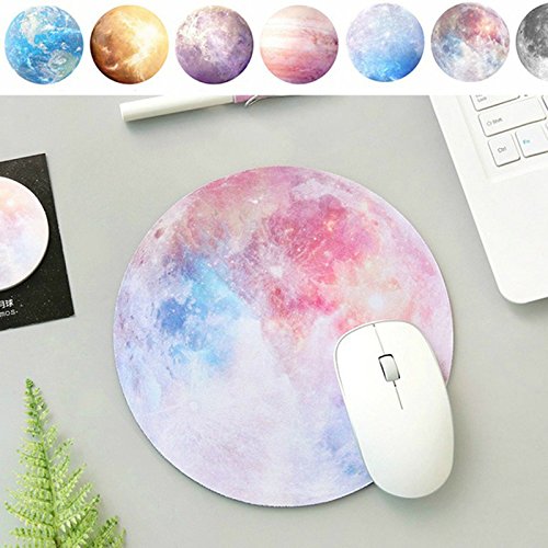 Preisvergleich Produktbild WOVELOT Ultra Weich Naturkautschuk Planeten Serie Runde Spielen Mouse Pad