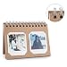 Produktbild [Fujifilm Instax Mini Foto Album] Woodmin 40 Taschen Fotos Album für Instax Mini 70 7s 8 9 25 50s 90, SQUARE SQ10 Film (Braun)