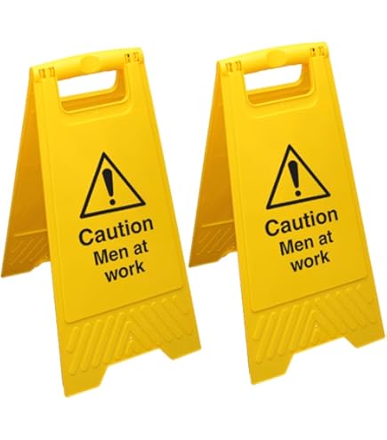 Rubbermaid 2-sided Caution Wet Floor Multilingual Safety Sign Wooden With Brass Plate - Hunt - View #3