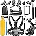 Price comparison product image Followsun 15-In-1 Action Camera Accessories Kit for GoPro Hero/Session/6 5 4 3+ 3 2 1 AKASO EK7000 Campark ACT74 ACT76 APEMAN A8O A70 ENEK Crosstour Sjcam DBPOWER Yi VicTsing QUMOX WiMiUS