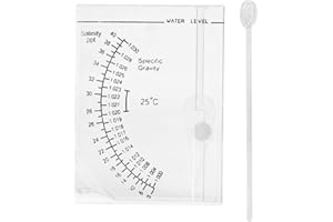 PSSOPP Testeur de salinité carré pour aquarium - Appareil de mesure de salinité pour bassin d'eau douce et salée