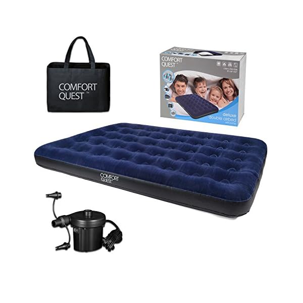 Double Airbed Inflatable Camping Blow Up Mattress Air Bed And