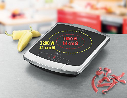 ROMMELSBACHER CT 2203/TC TouchControl – CERAN® EINZELKOCHTAFEL – 2200 Watt – Edelstahl - 5