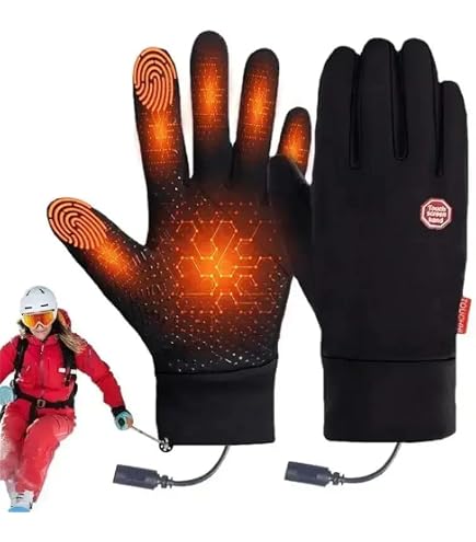 Gants Chauffants Rechargeables Pour Femme/homme - 3 Réglages Température, écran Tactile, Pour Hiver Et Sports
