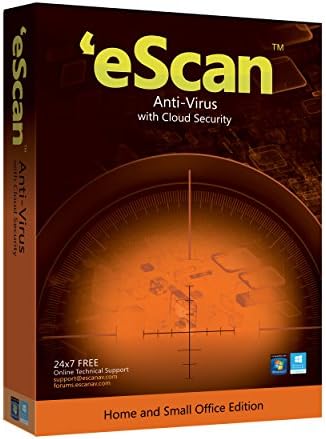 eScan Anti-Virus with Cloud Security - 1 User, 3 Years (CD)