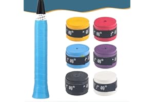 Fyihoxi 6 Pièces Grip Tennis, 110cm Grips et Surgrips de Tennis, Grip Raquette Badminton, Raquette Grip, Overgrip Padel pour Raquette Tennis/Badminton/Canne Golf/Baseball/Raquette