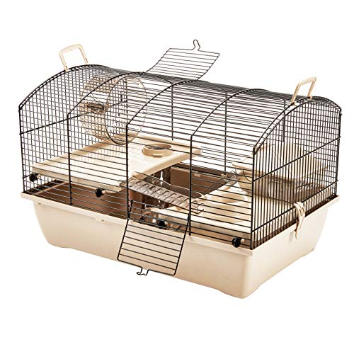 Pet Ting Dixon Cage pour Hamster avec Accessoires Échelle, Roue, Tube pour Gerbille, Souris