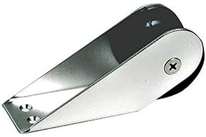 OSCULATI Musone di Prua in Acciaio Inox Lunghezza 155mm, Larghezza 51mm - puleggia di Nylon