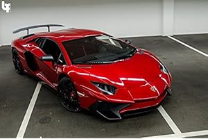 PARTYLANDIA Cialda Lamborghini Aventador Corse Decorazione Ostia Torta Cialde Macchina Corsa