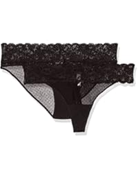 Skiny Little Something/Da. String Dp, Tanga para Mujer (Pack de 2)