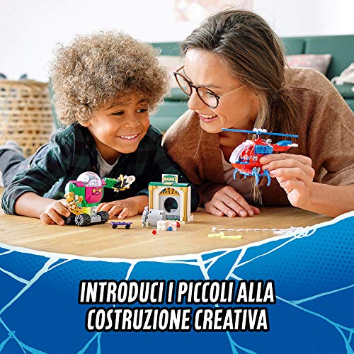 LEGO-Super-Heroes-La-Minaccia-di-Mysterio-Marvel-Spider-Man-Playset-dAzione-con-Mech-Elicottero-e-la-Minifigure-di-Ghost-Spider-Set-di-Costruzioni-per-Bambini-4-Anni-Multicolore-76149