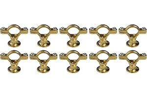 RENUS Zamak-Rohrschellen vermessingt, 12-35mm, 10er-Paket Größe 28 mm