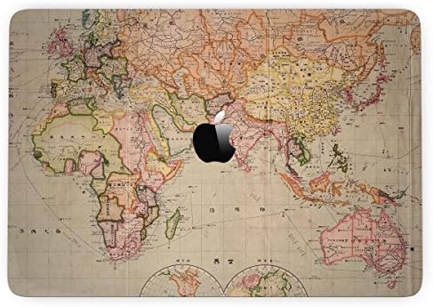 GADGETS WRAP Apple MacBook Pro Touch Bar 15 inch Printed Skin for Top Only - The Eastern World MAP