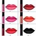 DE'LANCI Matte Velvet Liquid Lipstick Long Lasting Makeup Lip Gloss 6Pcs Set With Lip Wands