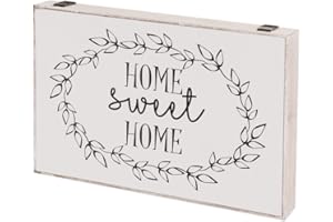 LOLAhome Tapa Contador luz o Cuadro eléctrico Home de Madera MDF Blanco y Negro de 46x6x31 cm