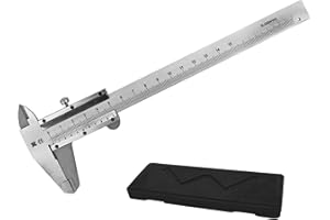 DURDIIY Calibro Professionale Calibro a Corsoio da 150mm/ 6 Pollici, calibro in acciaio al carbonio Micrometro di Misurazione Calibro Utensile per Misurzione, per le famiglie