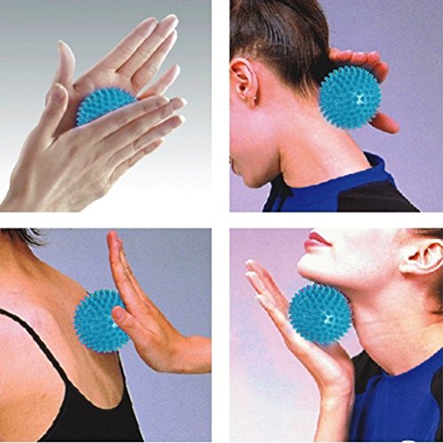 Massageball Self Massage,NuoYo 2 Spikey Ball Igelball Reflexzonen Massage Selbstmassage Fußmassage,Abbau von Stress und Schmerzen - 7