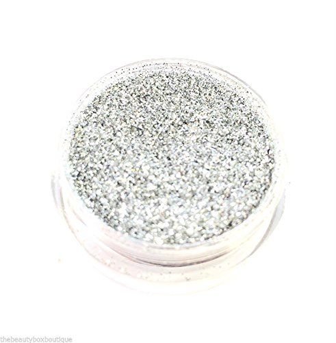 Glitter Pot - GM26 Metallic Silver Glitter Eye Eye shadow Nail Art Face And Body