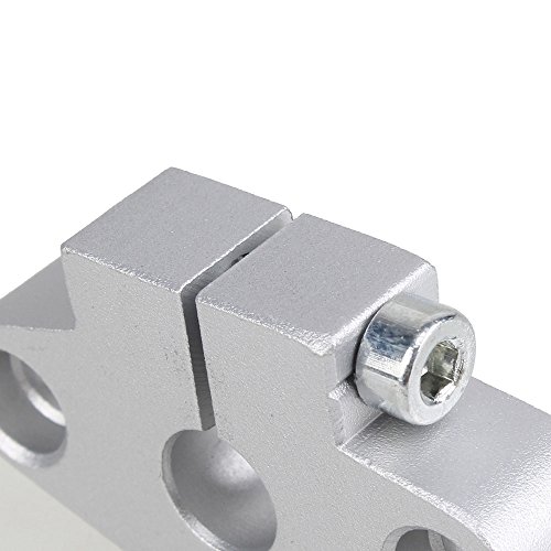 cnbtr Vertikal 8 mm Dia Rund Flansch Motion Buchse Bearing & Verlaufsfilter Linear Schaft Optische Achse mit Rod Schiene Unterstützung Set of 8 - 4