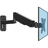 HUANUO 13-32 Inch Monitor Wall Mount Bracket with VESA Extension Kit for Computer/TV Screens, Full Adjustable Gas Spring Sing