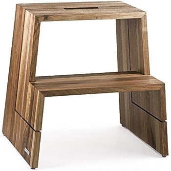 Hailo U, Design-Hocker aus Holz, 2 Stufen, zum Sitzen und Steigen