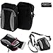 Produktbild Für Sony FDR-AX 53 Gürtel Tasche Holster Umhänge Tasche Fototasche Schutz Hülle für Sony FDR-AX 53, schwarz-grau + Extrafach mit Platz für Powerbank, Festplatte etc. | Case travelbag Brustbeutel Brusttasche - K-S-Trade(TM)
